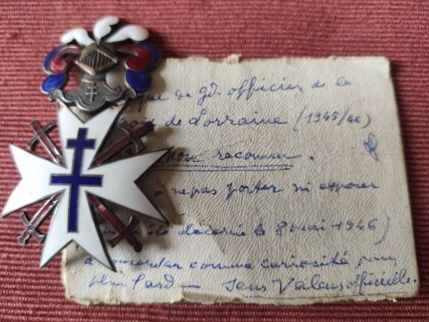 Médaille Croix de Lorraine grand officier